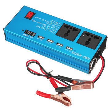 Car Power Inverter DC 12V/24V to AC 220V Voltage Converter USB Charger Auto Inversor (VOLTAGE: 12V)