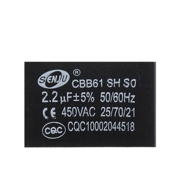 CBB61 3Pcs 2.2UF Starting Capacitance 450V AC Fan Capacitor CBB Motor Run Capacitor