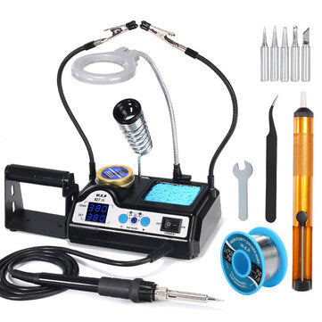 WEP 927-IV 2 Clips Soldering Iron with Optional Magnifier Lamp Digital Display... (PLUG: 110VUSPLUG)