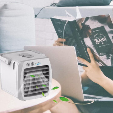 USB Lightweight Portable Mini Air Cooler Office Desktop Small Air Conditioner Cooling Fan