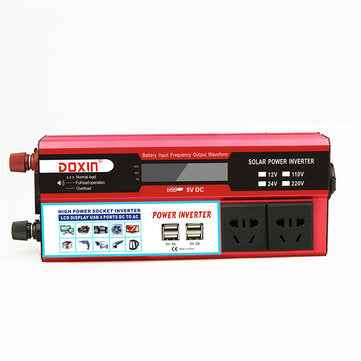 6000W Peak DC 12V/24V to AC 220V Power Inverter Digital Modified Sine Wave 4 ... (VOLTAGE: 24V-220V)