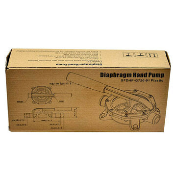 720GPH Plastic Diaphragm Water Pump Manual Hand Bilge Water Pump