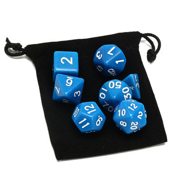 7 Set 49Pcs Polyhedral TRPG Game Dungeons And Dragons Dice DnD RPG With Bag