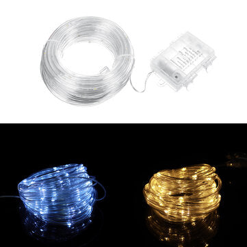 7/12M Strip Lights 8-mode Solar Hose Copper Wire Lamp Outd... (LENGTH: 7M | LIGHT COLOR: WHITELIGHT)