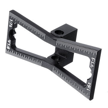 Aluminum Alloy Dovetail Marker Jig Woodworking 1:5 1:6 1:7 1:8 Slopes Dovetail Marking Template Wood
