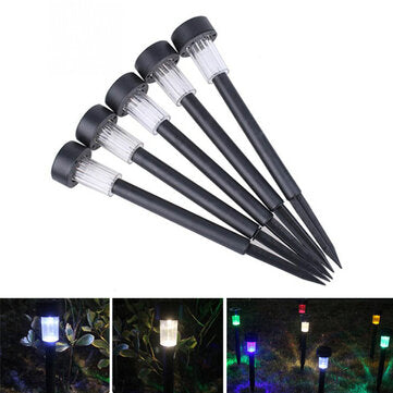 Solar Powered Plastic LED Lawn Light Waterproof Outdoor Garden Landscape Yard ... (COLOR.: COLORFUL)
