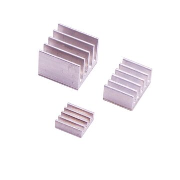 YAHBOOM Heatsink Kit Heat Sink 3pcs Aluminum Heatsink Radiator Cooling Kit Cooler with Adhesive Co