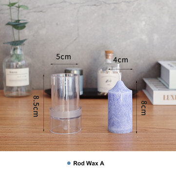 Clear DIY Handmade Candle Mould Craft Candle Making Molds Prop Reusable Tool (TYPE: F)