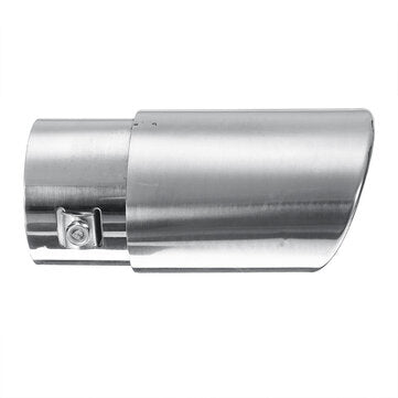 63mm Universal Pipe Exhaust Muffler Bent Tip End Stainless Steel Tail Pipe