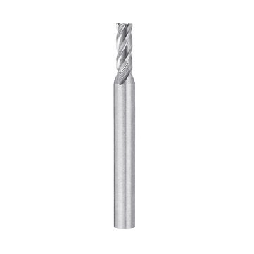 Drillpro 6pcs 3/16-1/2 Inch Imperial Milling Cutter 4 Flutes Spiral CNC End Mill Cutter