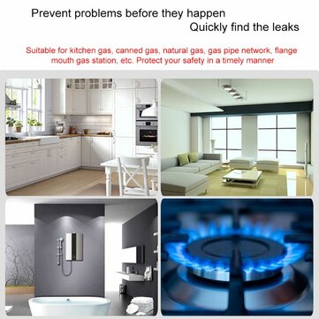 B05 Portable LED Gas Analyzer Combustible Gas Detector Flammable Natural Gas Leak Location Determine