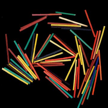 400Pcs Puzzle 3D Wood Stick Match Rod DIY Wood Craft for Kids Mini Puzzle Wooden Interactive Educati