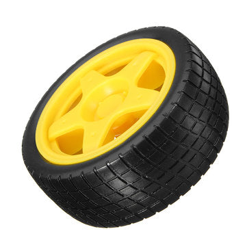 8 Pcs Smart Robot Rubber Tyres Wheels For TT Motor