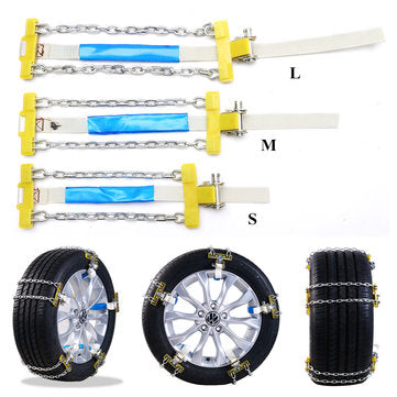 Universal Car Auto Anti-skid Steel Chains Skid Belt Snow Mud Sand RainTire Chain (COLOR.: S)