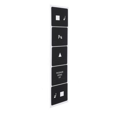 Car Matte Black Worn Button Repair Kit Stickers Decals For VW Volkswagen Touareg 20042009