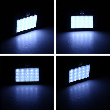 3pcs Solar Power 20 LED PIR Motion Sensor Wall Light Waterproof Outdoor Path Yard Garden Security L