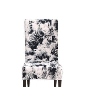 Stretch Chair Cover Tie Dyeing Spray Style Home Decorations (COLOR.: BLACK)