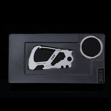 SANRENMU Multifunctional Keychain Tools Creative Car Waist Hanging for Men Women