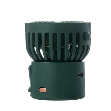 Mini Multi-function Hanging Neck Cooling Fan Portable Outdoor Hanging Waist Fan De... (COLOR: GREEN)