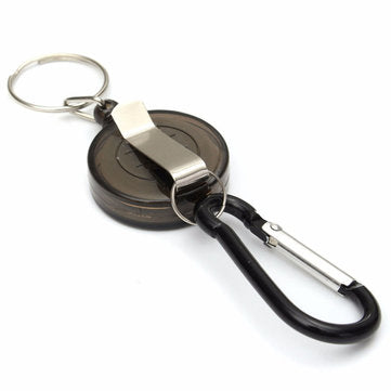 Badge Reel Telescopic Key Buckle Carabiner Recoil Retractable Holder Key Chain