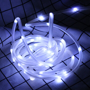 39FT 100 LED Solar String Rope Fairy Light Waterproof Xmas Wedding Pa... (LIGHT COLOR: NATURALCOLOR)