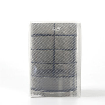 M&G Plastic Pen Holder Black Transparent Four Layers Multifuction Storage Box Stationery Home Office