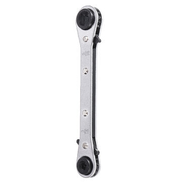 Double Head Adjustable Wrench Ratchet Spanner 3/16 1/4 5/16 3/8 Socket 4 in 1 Ratchet Wrench