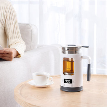LIFE ELEMENT 600W Electric Health Pot 600ML Tea Pot Water Kettle Temperature Display Double Thermal