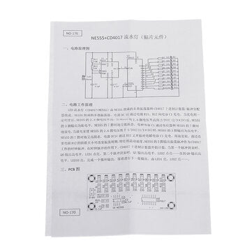 DIY Electronic Kit Set 4017 Water Light Production Kit SMD Components Soldering Parts LED Production