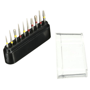 10pcs Diamond Burs Polishing Grinding Heads for High speed Handpieces