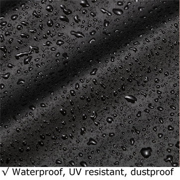 81x44x47.5 Inch Black Polyester Fabric Waterproof Zero Turn Lawnmower Cover