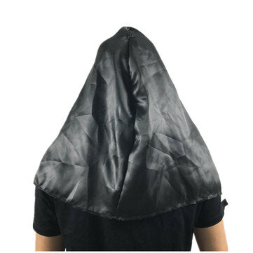 Halloween Scared Female Ghost Headgear Nun Horror Valak Scary Latex Mask Party Trick Props With Head