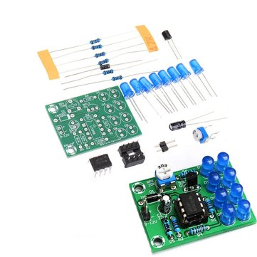 5Pcs LM358 Breathing Light Production Kit Electronic DIY Training Parts Electric Vehicle Modificatio