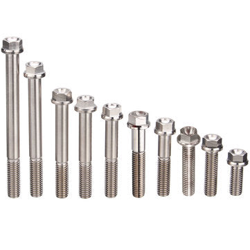 M8 Titanium Alloy Flange Hex Head Bolt Cap Screw 20 30 35 40 45 50 55 60 75 90mm (DIAMETER: 75MM)