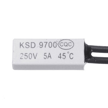 3pcs KSD9700 250V 5A 45 Plastic Thermostatic Temperature Sensor Switch NC