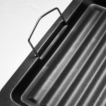 Non-stick Barbecue Frying Grill Pan Outdoor BBQ Skillet Cooking Pancake Plate