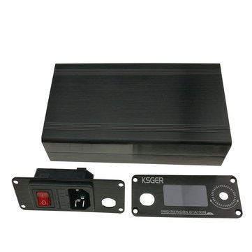 KSGER 1.3inch 858D Hot Air Heater Rework Station STM32 OLED Temperature Controller 4Pcs Nozzles