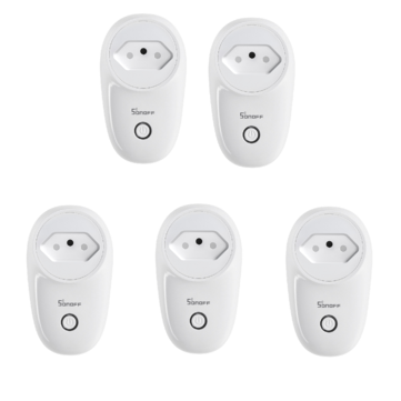 5Pcs SONOFF S26 10A AC90V-250V Smart WIFI Socket BR Wireless Plug Power Sockets Smart Home Switch Wo