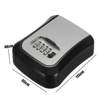 Safe Security Outdoor Storage Key Hide Safe Box Wall Mounted Combination Lock Lockout