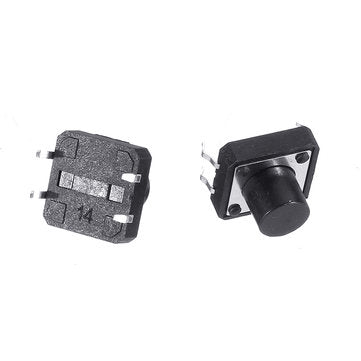 100pcs Momentary Tactile Push Button Switch 12x12x9mm