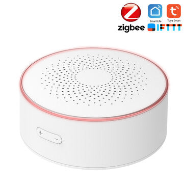 RSH Tuya Smart Home ZB Siren Wireless Linkage Smart Sound And Light Alarm Horn Siren (PLUG: USPLUG)