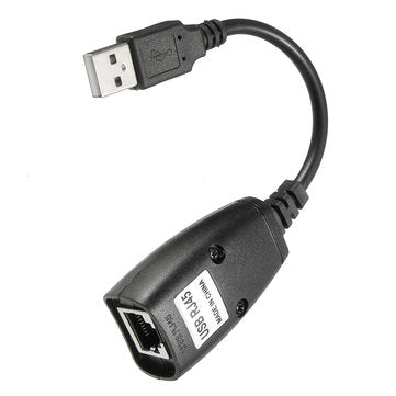 USB 2.0 to CAT5E CAT6E RJ45 LAN Modem Extension Extender Adaptor for Webcam XBOX