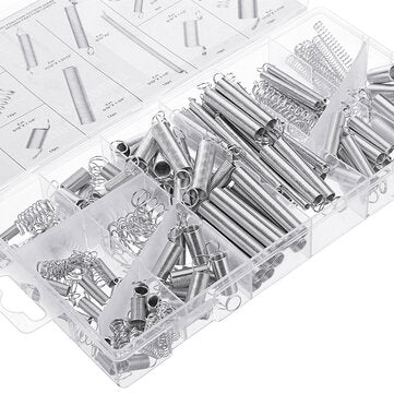 Suleve 200Pcs Steel Springs Electrical Drum Extension Tension Spring Exerciser Pressure Suit