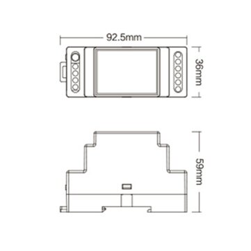 MiBoxer DC12V-24V LS2S 5 in 1 LED Controller (DIN Rail) for Single Color RGB RGBW RGB+CCT Strip Lig