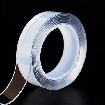 1/2/3/5M Nano PU Gel Double-Sided Traceless Tape Transparent Adhesive Tapes Punch Free (SIZE: #8)