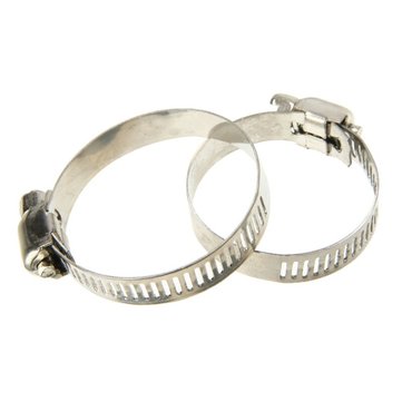 60Pcs Pipe Clamps Stainless Steel Hose Clips Fuel Hose Pipe Clamp Worm Drive Durable Anti-oxidation