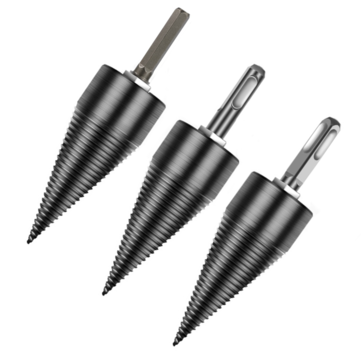 Drillpro 32-45mm Kindling Firewood Splitter Drill ... (SIZE: 45MM | SHANK TYPE: SDSPLUSSHANK(ROUND))