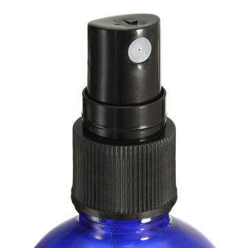 100ml Blue Glass Spray Bottle Aromatherapy Essential Oil Storage Liquid Container Empty Jar
