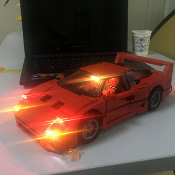DIY LED Light Set Kit For Lego 10248 For F40 Car Building Blocks Lighting Parts
