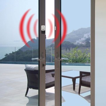 DOBERMAN SECURITY SE-0101 100dB Wireless Magnet & Vibration Dual Triggered Sensor Door Window Alarm